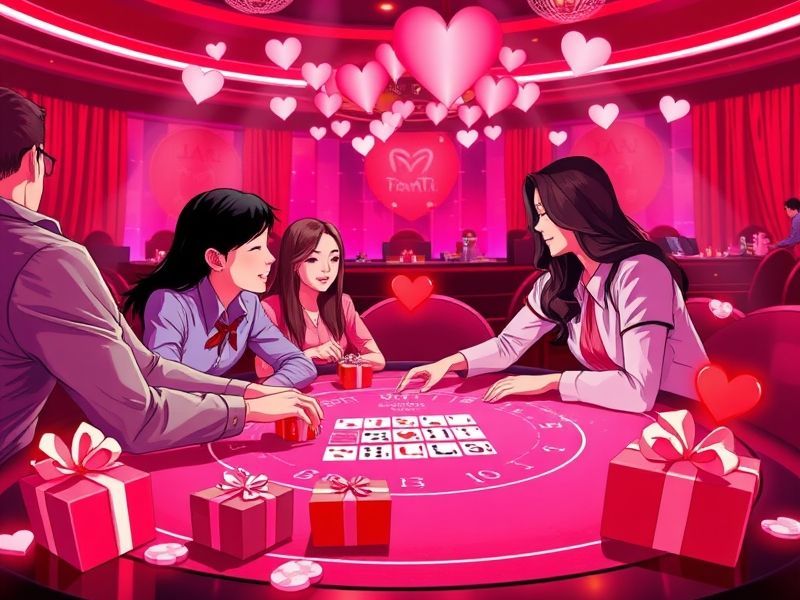 Play heart-themed Teen Patti with friends. Join social tournaments and win romantic rewards!